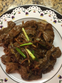 Mongolian Beef - Prepared in the Slow Cooker or traditionally in a wok or large skillet.